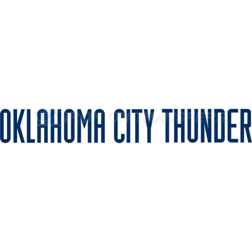 Oklahoma City Thunder Iron-on Stickers (Heat Transfers)NO.1128